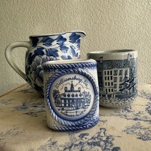 Vintage blue and white ceramics bundle